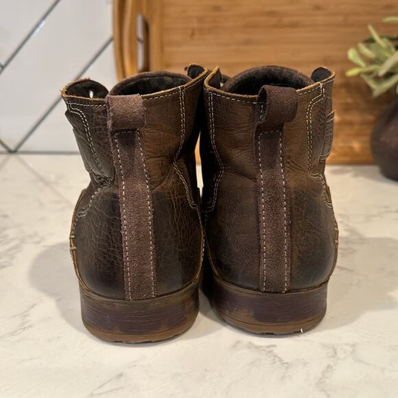 Type Z Harvey brown leather broken in manly rugged street wear office hipster 10 - Picture 2 of 10